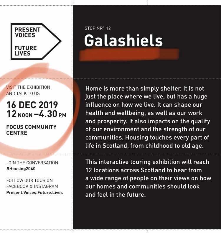 VoicesLives's tweet photo. Last but certainly not least is Galashiels this coming Monday at Focus Community Centre, between 12noon - 4:30pm We hope to see as many local residents as possible #ht2040 With: @Collective_Arch @eca_edinburgh @ArcDesSco @ScotGovFairer @ScotGovPlanning @Peak_Fifteen @clesliephoto https://t.co/iAZvP53mTc