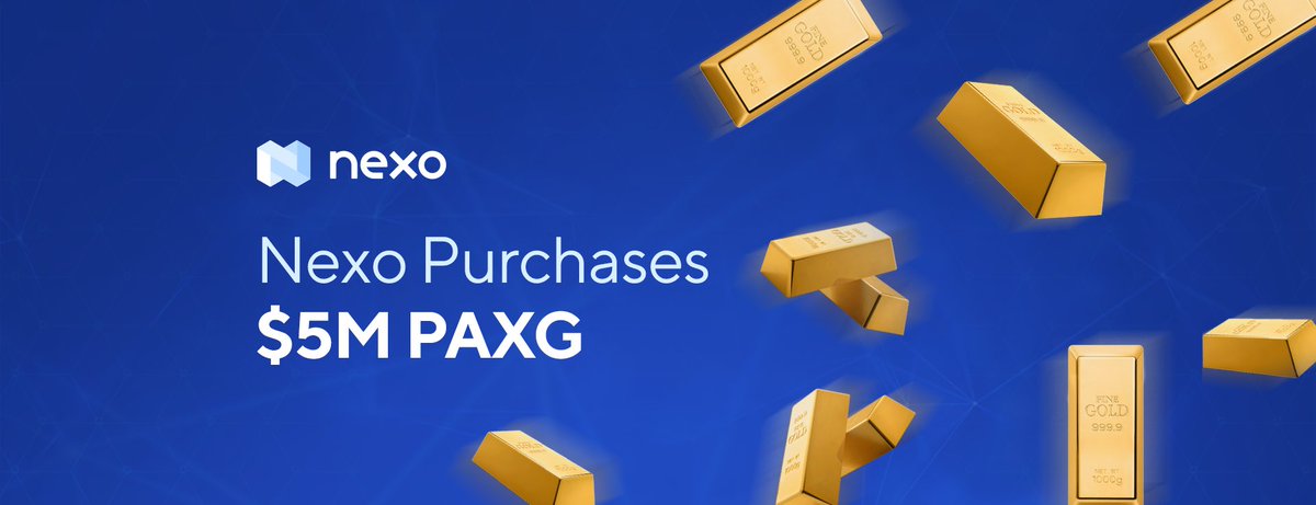 In the spirit of our vigorous partnership with <a href="/PaxosStandard/">Paxos</a>, Nexo is proud to have purchased $5M in PAXG, accelerating its Market Cap to $11M and taking another leap forward in addressing the global need for banking services that support digitized gold. yhoo.it/2rM8O4z