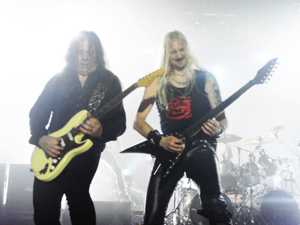 Pontus and @OscarDronjak in Brazil 5 years ago in 2014. A epic show after 7 years without coming to this country. I was there.. #hammerfall #heavymetal #hammerhigh