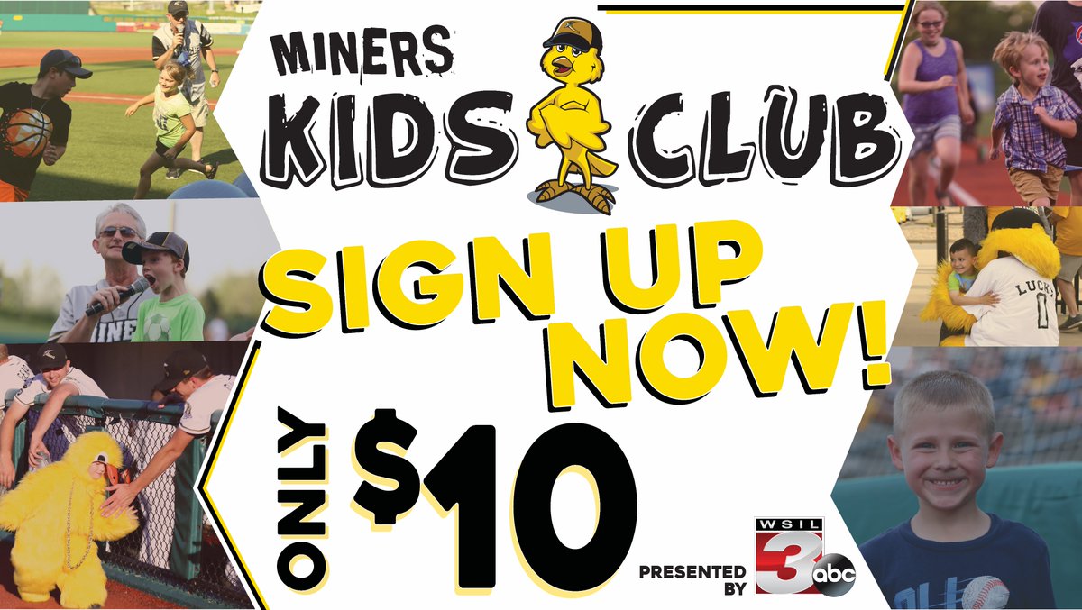 Join the new and improved Miners Kids Club today!  Enjoy ticket package discounts, private events just for kids club members, free gifts and discounts around the community. Purchase online now gp1.glitnirticketing.com/gpticket/store……