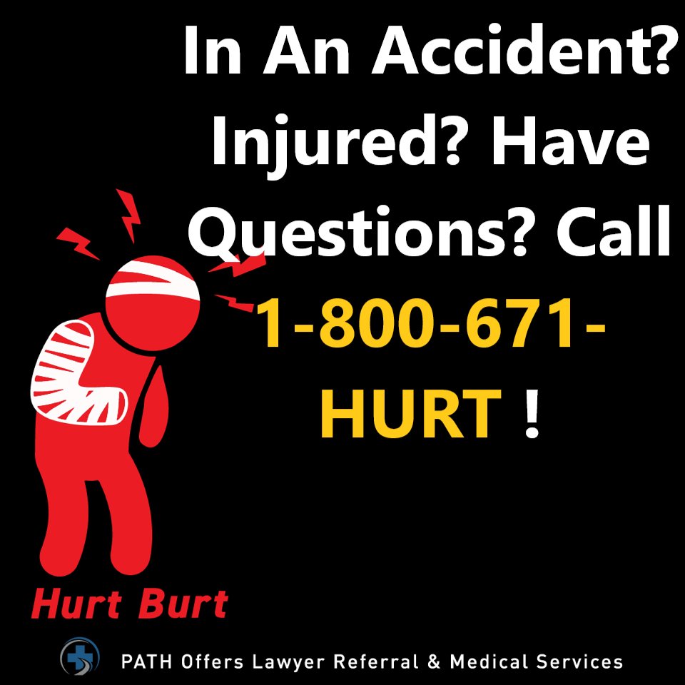 671Hurt's tweet photo. Injured in a car accident? Seeking medical attention? Call Burt at 1-800-671-HURT! We are a lawyer &amp; medical referral service here to assist you 24/7! #HurtBurt #671Hurt #GotHurt #GetHelp #CarAccident #SlipFall #WorkComp  #Tampa #Orlando #Broward #Dade #PalmBeach https://t.co/6JKfZtxV2t
