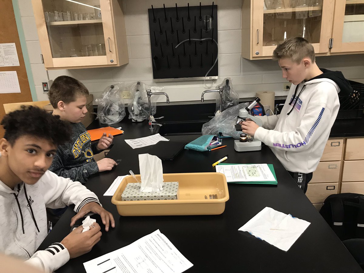 fitzG's tweet image. @Bendist25 Mr. Bradbury demonstrates the cell lab with the help of our new science lab technology before the 8th grade students perform the lab #techasatool #goodteaching