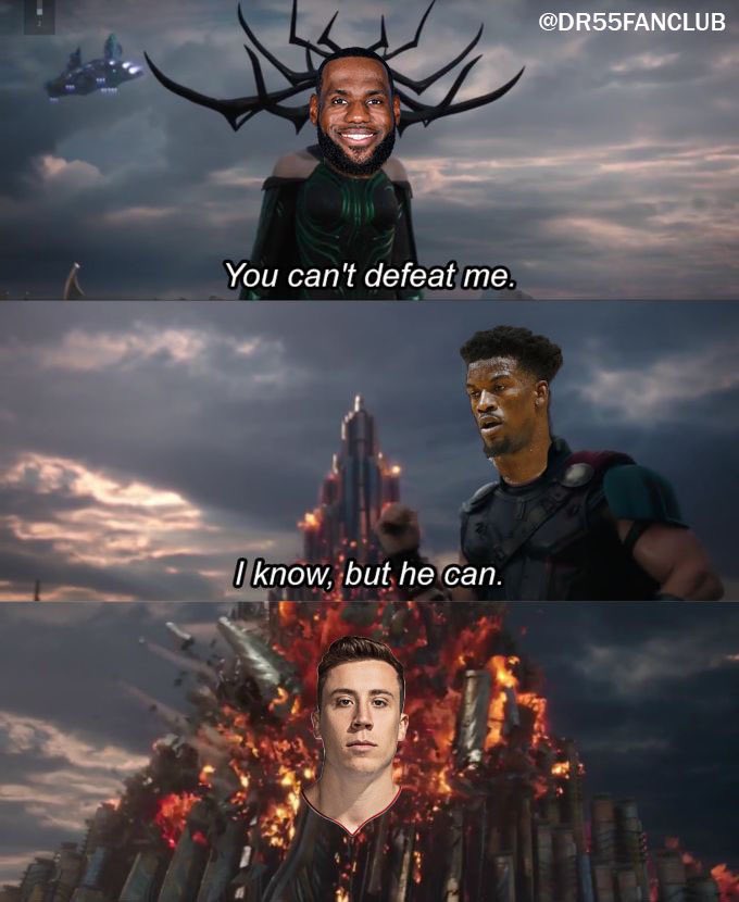 DR55FanClub's tweet photo. Duncan Robinson plays basketball tonight https://t.co/H2T9RWTz6V