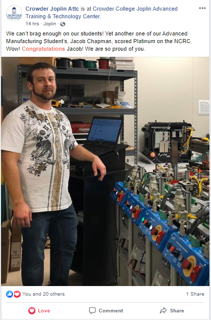 JasenCJones's tweet image. Here is a great example of recognizing WorkKeys NCRC high performers in a Work Ready Community #actworkforce