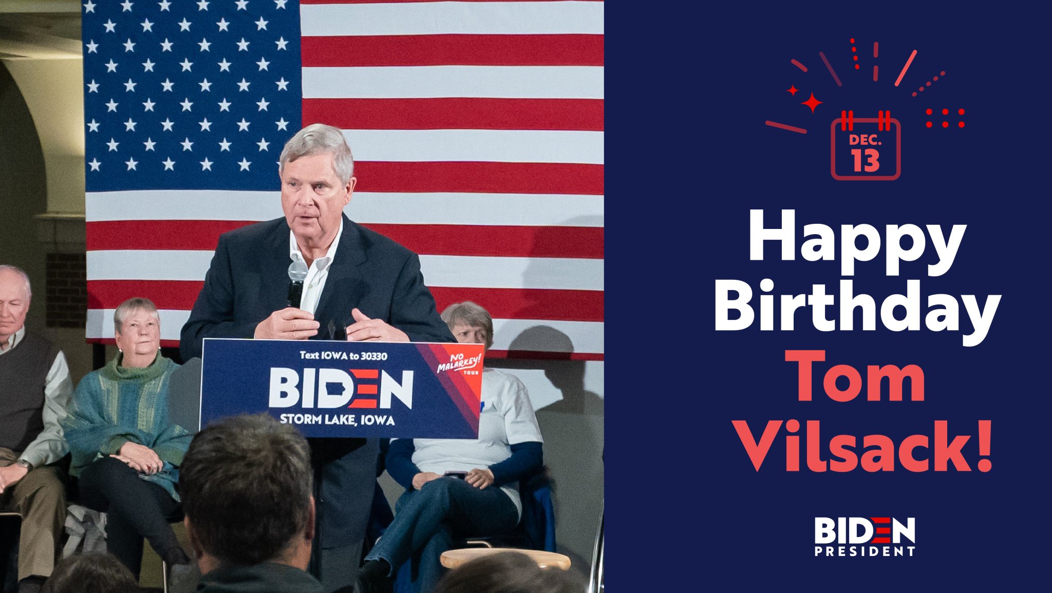 Happy Birthday to Iowa s former governor and favorite member of Tom Vilsack!! 