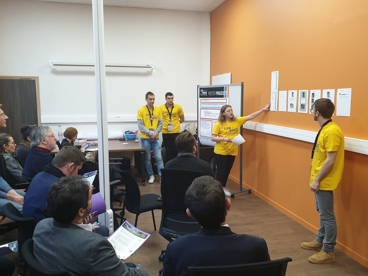 C2L3Play's tweet photo. 🕔 C'est le moment de pitcher !
Face aux 11 membres du Jury, les participants ont 5 minutes pour présenter leur projet et convaincre. Bon courage à toutes.tous !
#FlashWorkout #culturathon19
@LLVallee @C2L3Play @interreg_gotoS3
@InterregFWVL @DesignregioK @leiedal @numediart https://t.co/vJIKBFqGFP
