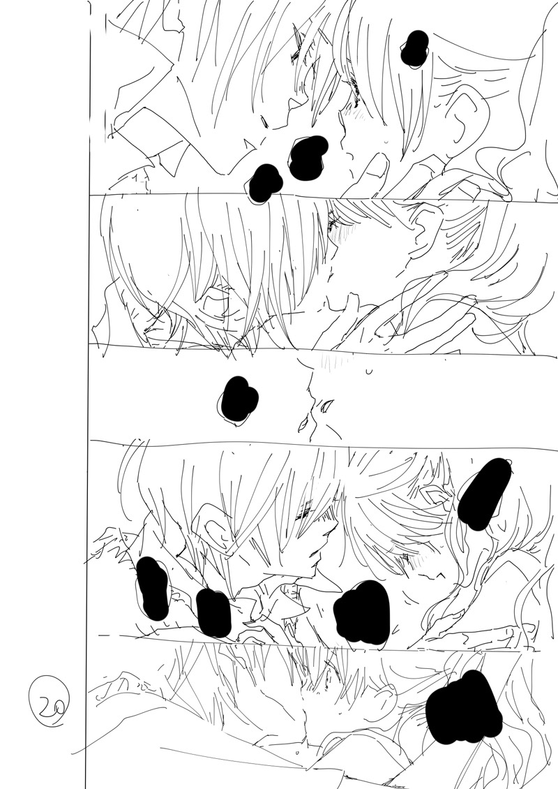 でら 弟笑7巻webサイン会受付中 V Twitter 前あげたページのビフォーアフター ネームの時点でほぼ絵が決まってたのであまり落差がなくて つまらないですが ラフ線が一発でおさまってくれてるとペン入れはスムーズなのでラッキーだす 弟の顔して笑うのはもうやめる