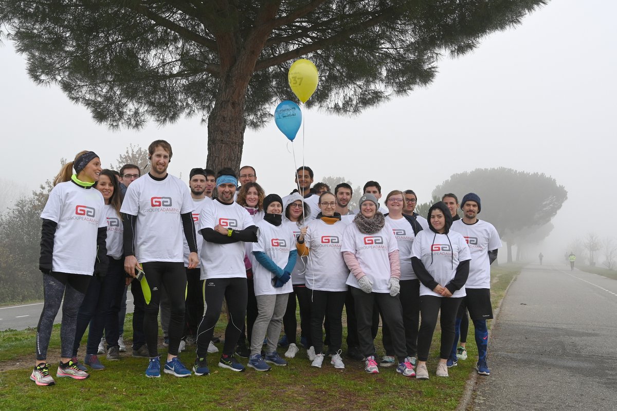 GroupeAdaming's tweet photo. Retour en image sur la participation de notre équipe Toulousaine au #téléthon2019 ! Bravo à nos coureurs, qui malgré le temps n'ont pas hésité à courir pour cette bonne cause. #Toulouse #Telethon https://t.co/JCMVvdXLMI