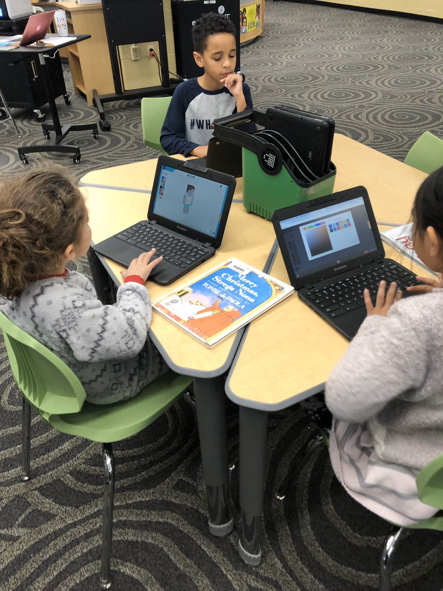 LibrarianKMP's tweet photo. Another class of coding using @gotynker with Ms. Toohey’s 3rd grade #HourIfCode #newhtfd https://t.co/AmkzT4L9Ft