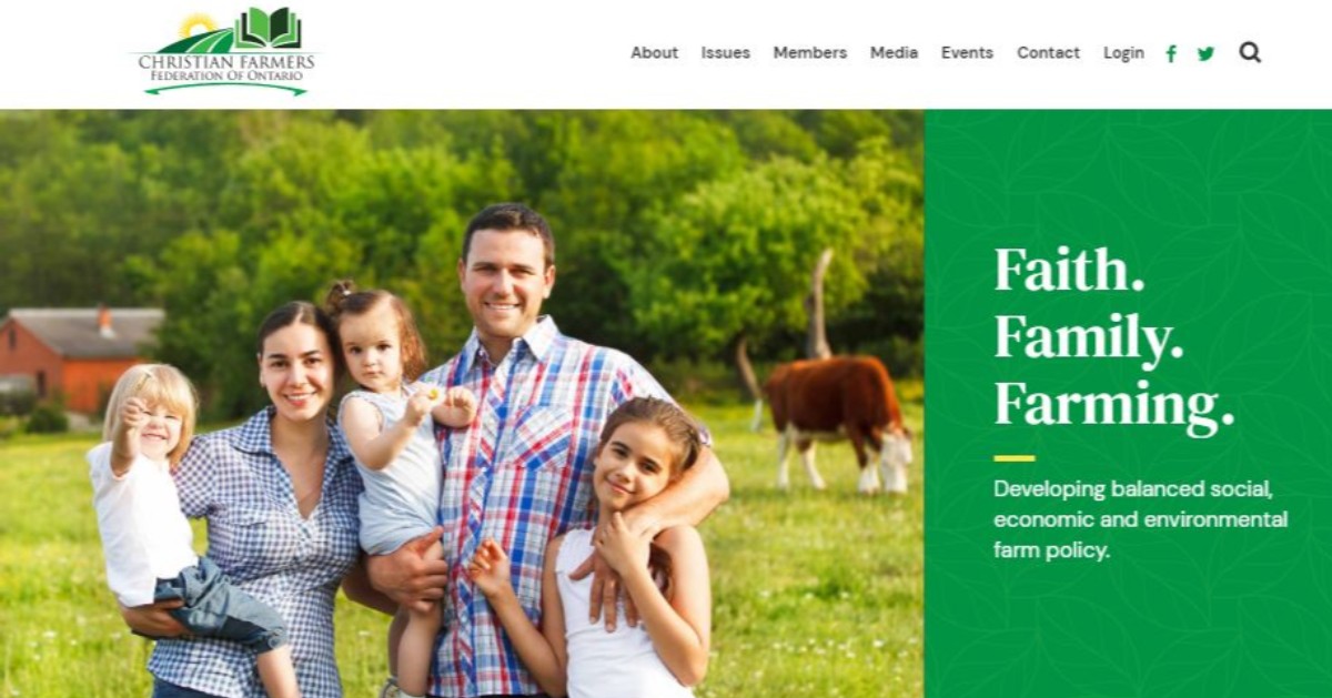 RKDWebStudios's tweet image. NEW SITE ALERT! Congrats to the Christian Farmers Federation of Ontario on your brand new website! christianfarmers.org #webdesign #webdevelopment #rkdclient @CFFOnt Christian Farmers Federation of Ontario
