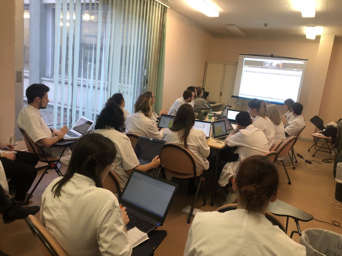 Atelier #biostatistiques pour les #internes de la #PUI du @CHULimoges comment monter une base de données, #datamanager et analyser pour #publier #jeunechercheur @unilim @IENTofficiel @SFPCOfficiel @ANEPC_PharmClin