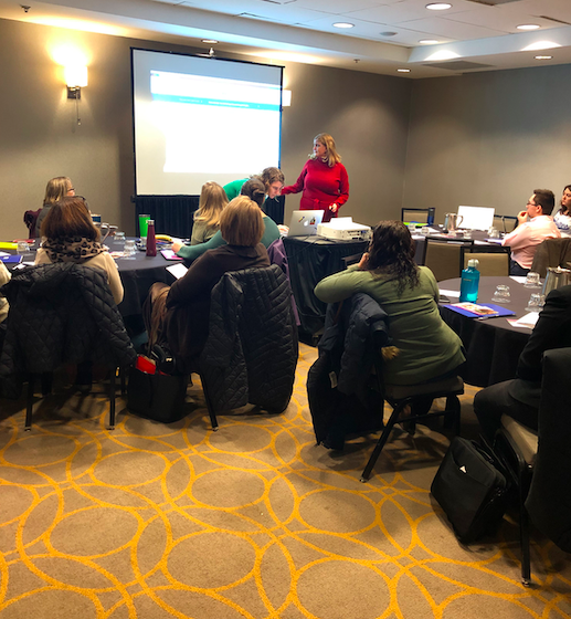 CTCEC1's tweet photo. #CTCEC2019 @AllisonLombardi from @UConnNeag  and Liz Battaglia presenting on EBPs in Transition! https://t.co/yCOrjGBlCQ