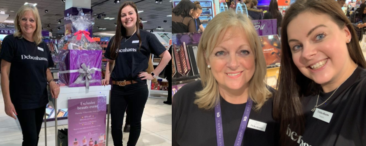 HR BP Natalie joined her Mum, Karen, in store last week. Karen is one of our fabulous Sales Advisers in Reading. 515 Support Centre colleagues have helped out in stores so far this Christmas, working together to deliver an excellent customer experience. #doabitofdebenhams