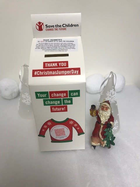 TPTFireMaint's tweet photo. Great day raising funds for @savechildrenuk #ChristmasJumperDay 🎄😍We played guess the baby in the photo for an extra £1 donation! We've learnt today if you don't have a jumper, you can improvise - tinsel makes a fabulous festive scarf and you can always ❄️☃️🎄up a plain hoodie! https://t.co/1jHk8FROyL
