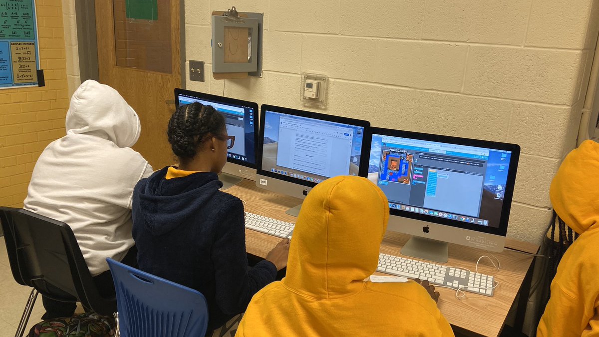 Coding at Carver School of Science and Engineering! Students coded with Java, and other activities on code.org! @edtechSDP #phillycodes, <a href="/phillyschools/">joe mack</a>