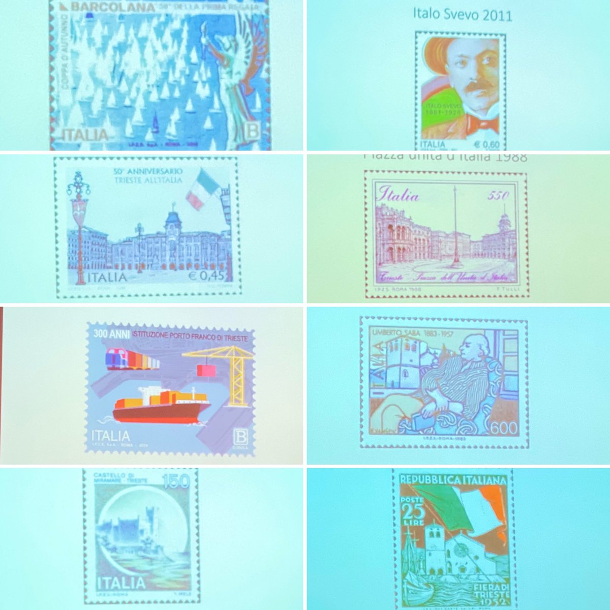 Tutti i francobolli dedicati a #Trieste da @PosteNews presentate al <a href="/PortodiTrieste/">Porto di Trieste</a>