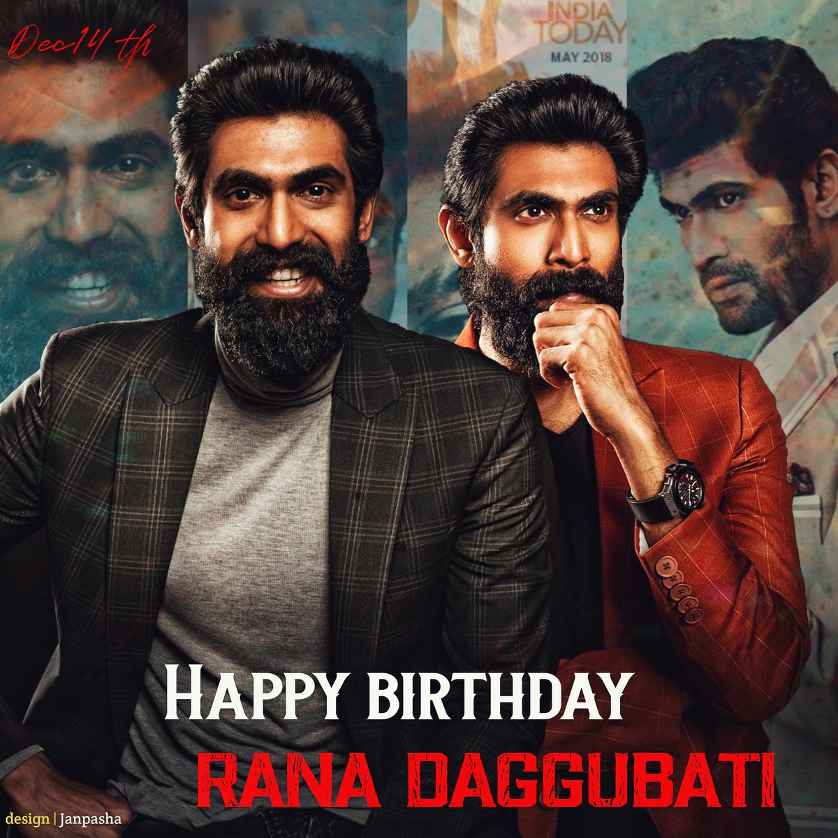 JanpashaTweetz's tweet photo. Here it's #MyDesignWork For Tomorrow Celebrating @RanaDaggubati Birthday 🎉🎊 #HappyBirthdayRana Stay Blessed Best Future Good hleth❤️...!
#HdLink;https://t.co/51J33N5gd3 https://t.co/k8s2pNuXLl