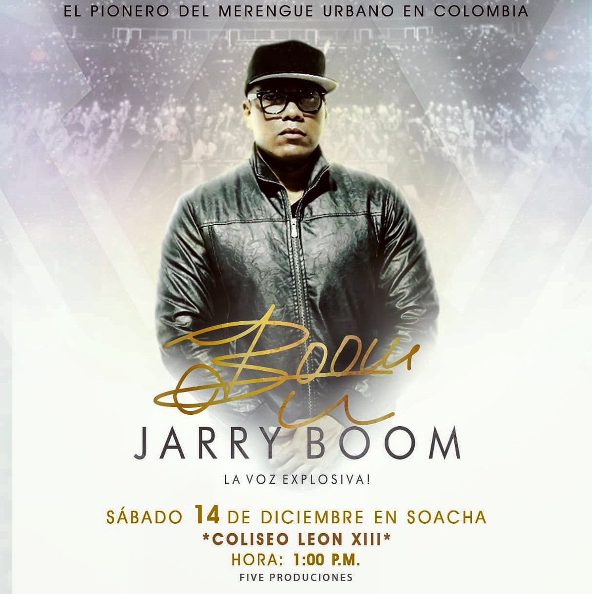 JARRYBOOM's tweet photo. Mańana en Soacha en el COLICEO LEÓN XIII . Estaré con mi Banda en vivo ... Vamos a pasarla. EL PIONERO DEL MERENGUE URBANO EN COLOMBIA @jarryboom "La Voz Explosiva" tú sabes !!! https://t.co/jDf65Jxo5H