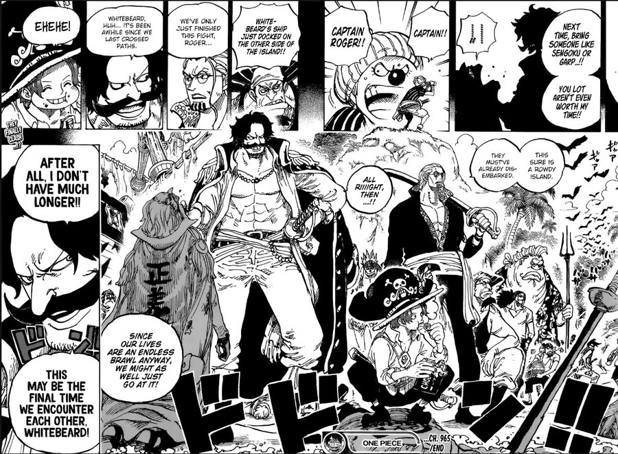 One Piece Chapter 966 Spoilers Predictions And Theories Roger Vs Whitebeard Yonko Level Battle Pirate King Backstory And More Blocktoro