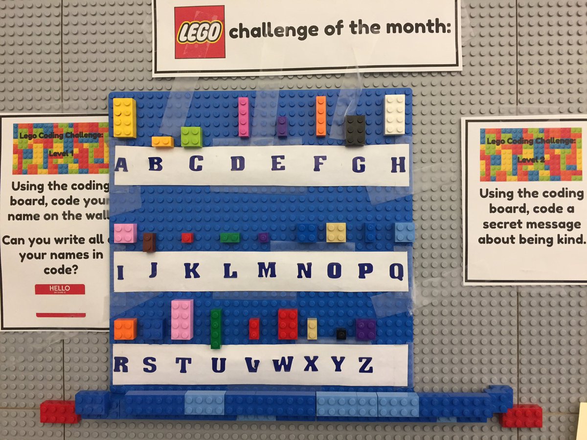 WilshireLibrary's tweet image. The LEGO wall is filling up with coded names &amp;amp; messages of kindness! #MonthOfCode #HourOfCode #unplugged @WilshireES #CSEdWeek2019