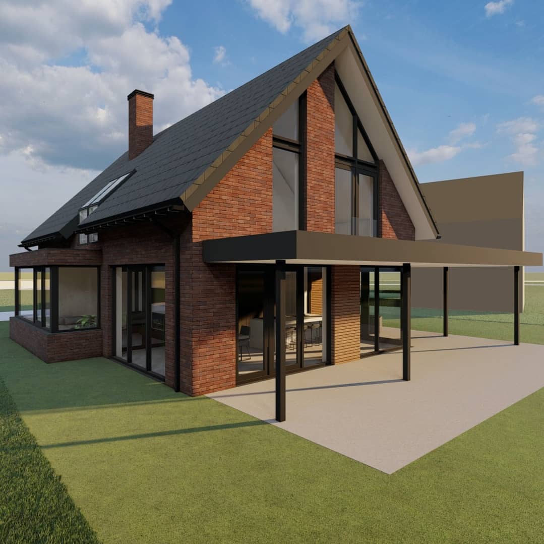 ALarchitectuur's tweet photo. Het voorlopig ontwerp van deze vrijstaande woning is gereed. De gevels van de woning worden uitgevoerd met een terracotta kleurige baksteen, zoals het beeldkwaliteitsplan voorschrijft.
#NieuwbouwwoningHasselt #ProjectInUitvoering https://t.co/v4EJwZxGGx