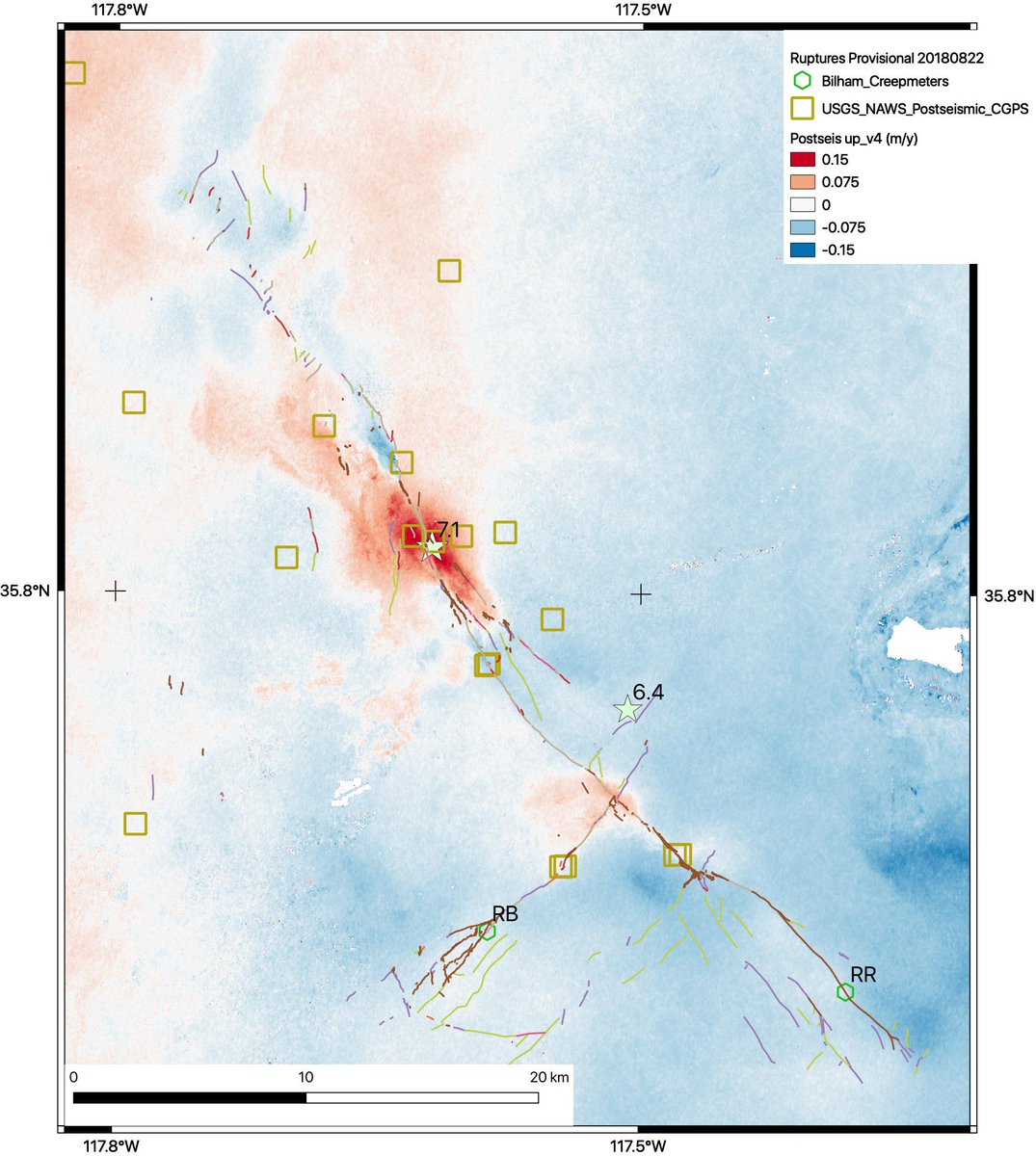 Dr Eric J Fielding Phd My Agu19 Poster On Ridgecrest Earthquakes Coseismic And Postseismic Deformation From Sar Is Uploaded To The Agu Eposter System For Those Who Missed Seeing It