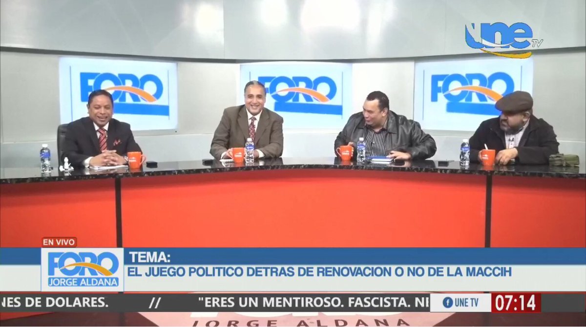 UlloaMoi's tweet photo. Si se perdieron el foro de esta mañana con @JorgeAldanaB @chemadiaz007 @Grillo779 acá le dejo el enlace, con mi agradecimiento a @unetvhn https://t.co/Smi321t5LE https://t.co/I7bARvAnxc
