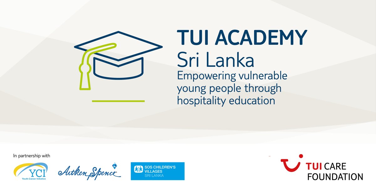 We are proud to partner with TUI Care Foundation <a href="/TUISustainable/">TUI Sustainability</a>, <a href="/sos_children/">SOS Children's Villages International</a> and <a href="/AitkenHotels/">Aitken Spence Hotels</a> to launch #TUIACADEMYSriLanka - a #youthemployment programme with aims to empower vulnerable young people through personal development, hospitality training and career guidance.
