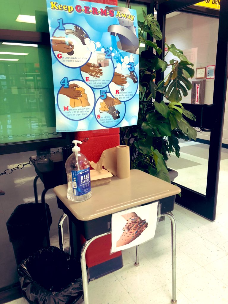 rcs_csh's tweet photo. Great job @BlackmanElem keeping germs away! https://t.co/50LMfRGW6J