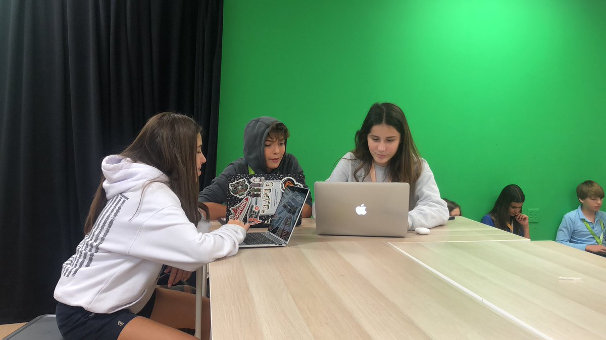 Broadcasting 1 getting ready for #takeoverweek #gslearning @GulliverSchools
