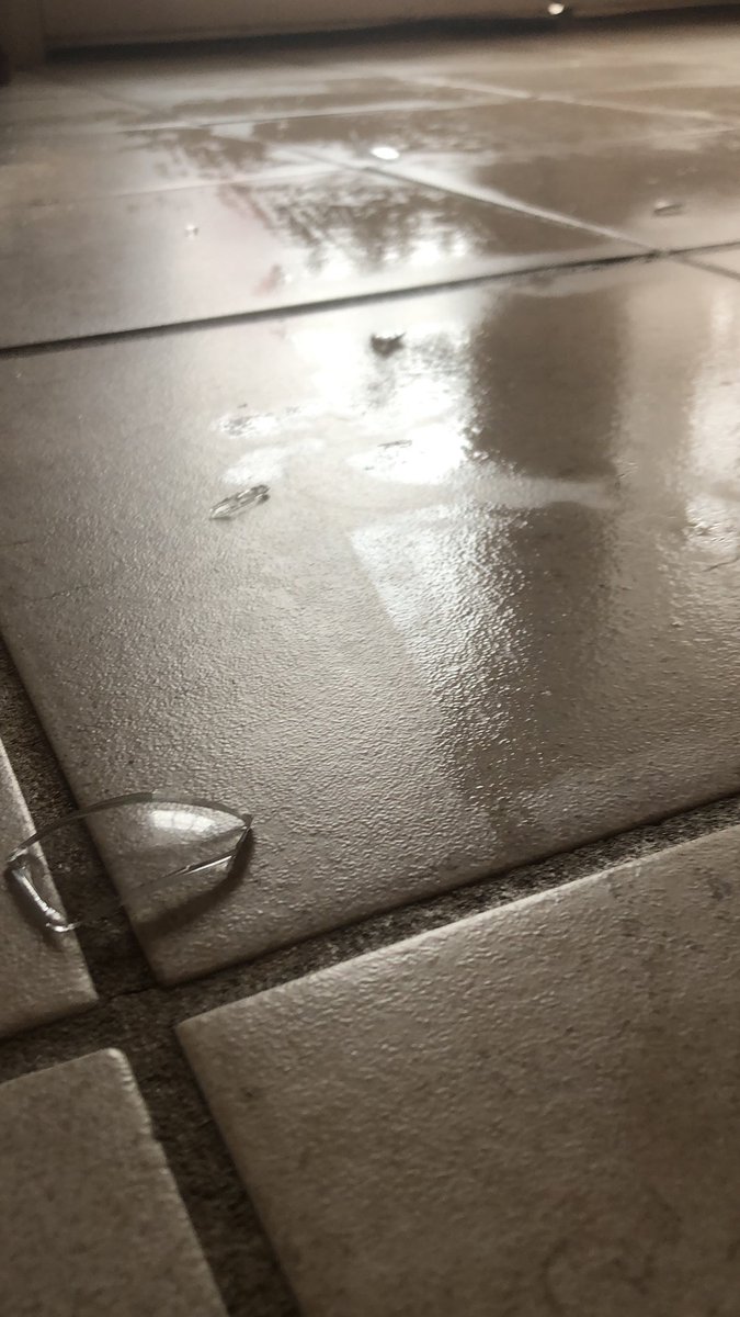 satcher3's tweet photo. *sweeps and mops floor*
*drops glass*

It’s def Friday the 13th. https://t.co/hILyDJh35x