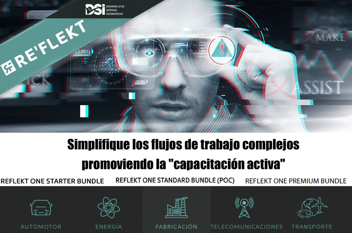 DSI_SAdeCV's tweet image. #Explore, #optimice e #implemente la #realidadaumentada con los paquetes #REFLEKTONE
Elija la opción que se adapte a las necesidades de su #negocio con #REFLEKT. 

COTIZA TU LICENCIA AHORA: #DSI
@gcaro_dsi