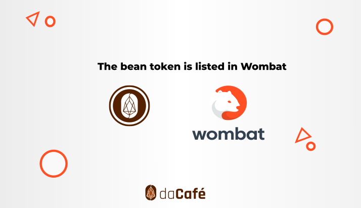 eoscafevzla's tweet photo. ¡¡¡¡Announcement!!! We want to announce that the bean token is listed in the Wombat @adoptwombat wallet, where people simply with an email can get a free EOS account. #wallet #cryptocurrencies #Crypto #eos #blockchain #beantoken #tokens #token #cryptocurrencynews https://t.co/H4CfY7qVHh