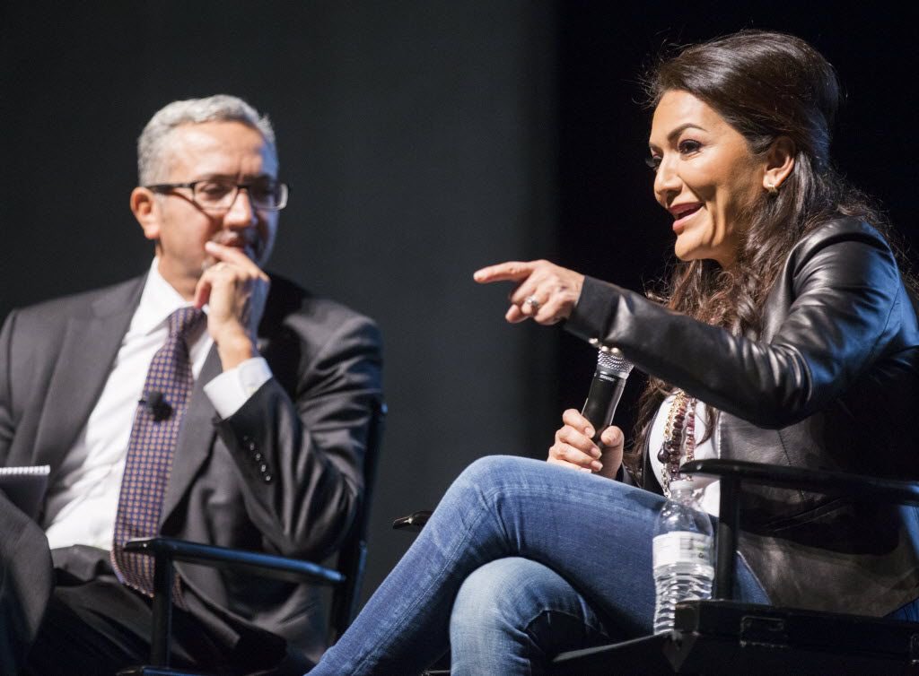jamesragland61's tweet photo. Guys, You must look pensive when sharing the stage w/powerful women such as #NinaVaca. From a session I moderated at the #DallasFestivalOfIdeas in 2016. https://t.co/akyPaiAUo7