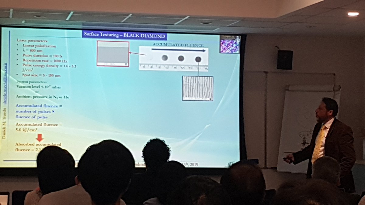 GrapheneUCam's tweet photo. Excited to be joined by Dr Daniele Trucchi from ISM-CNR, Italy (@StampaCNR), talking to us about defect engineering in wide bandgap semiconductors! 🔧⚡ https://t.co/UaUP3YkNwh