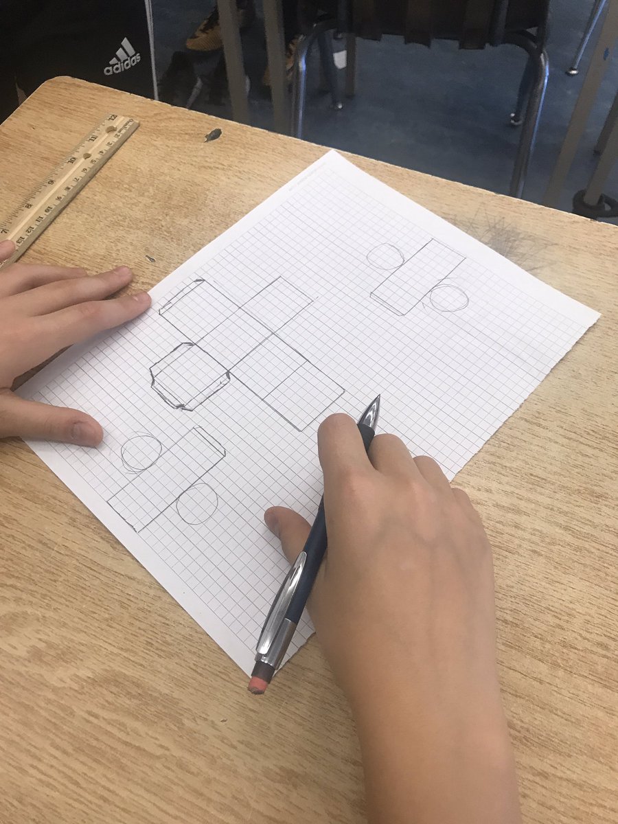 madame_ovalles's tweet photo. Ss are working together to plan and create a 3D figure. Each member of the group is responsible for creating a net that will be proportionate to their structure. We canβt wait to see the final products! #GeometryProject #HandsOnMath https://t.co/LYyvuzmqQm