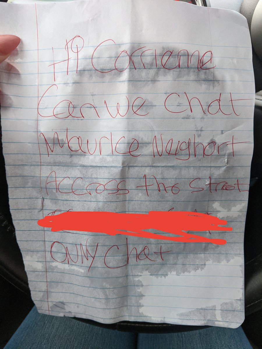 SyrinS0ng's tweet photo. So this Happened..... 🤦🏻♀️
Not really sure what to do. I have to see him all the time cause he's outside smoking when I walk my dog.
I give him credit for trying. I'm Just not interested tho.
Thoughts / Suggestions?
#letter #carnote #Neighbours https://t.co/XkjCsZimRP