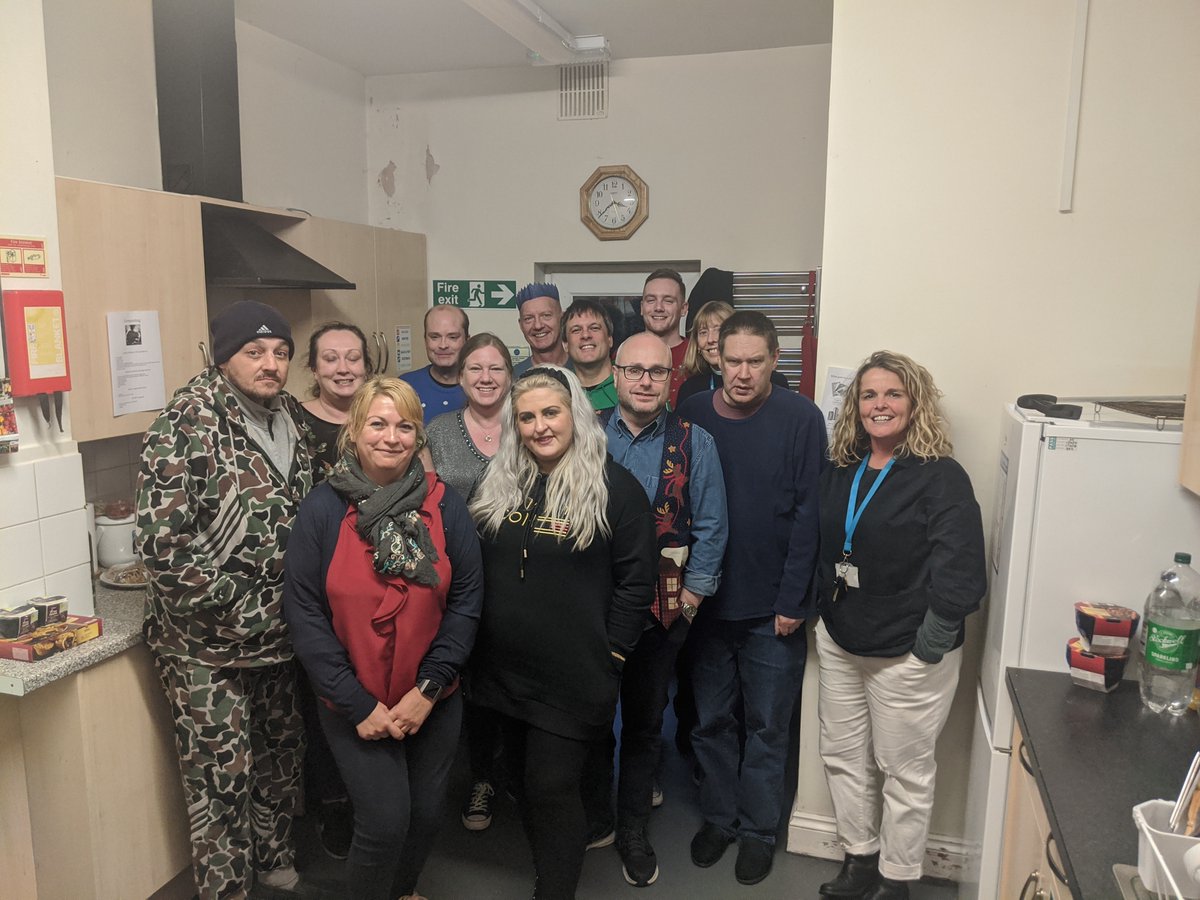 BHT_Sussex's tweet photo. Yesterday, the amazing staff @HSBC_UK visited our #ArchwayProject and cooked a delicious festive meal for the residents. This follows a HSBC grant awarded to the project to refurbish their kitchen next year. Thank you so much to everyone involved! #volunteers #corporatesupport https://t.co/7yMuVUBdEm