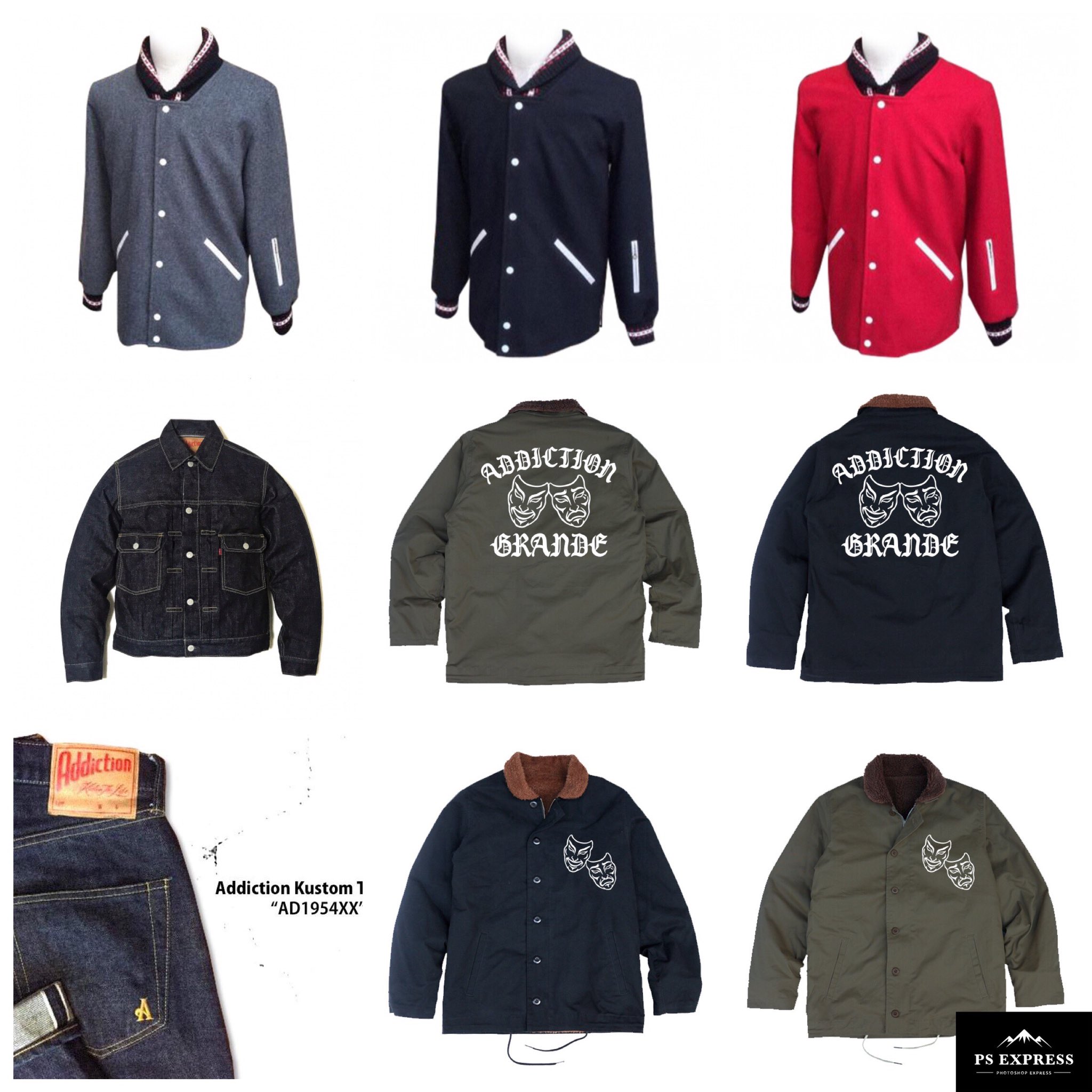 新品Adiction kustom The lifeファラオジャケット