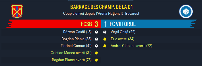 FM_Jerozor's tweet photo. #FM20 - #FCViitorul🇷🇴
Mi-saison :
4ème du classement général ➡️Barrage des champions
Premier résultats assez décevant.
Nous visons une 4ème place au minimum pour accéder au qualification pour les coupes européennes!
Bientôt les jeunes !!! https://t.co/A0rZR9AWbn