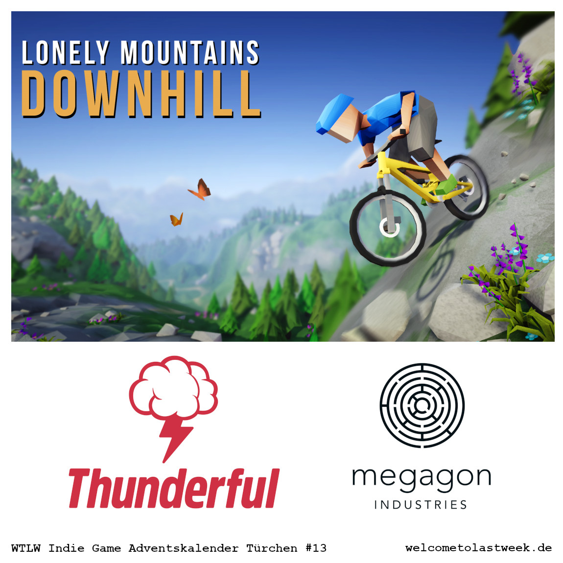 wtlw_indiemag's tweet photo. Mit freundlicher Unterstützung von
@LonelyMnts und @Thunderfulgames verlosen wir in unserem #WTLW Indie Game Adventskalender Türchen #13 einen Xbox One Code für "Lonely Mountains Downhill" zu gewinnen. ---> https://t.co/v1dxeujTlz
#indiegames #Adventskalender https://t.co/uQZaRSXWGd