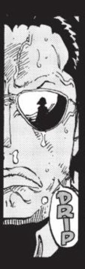 Standout Panel - An interesting motif, at least in this chapter, was that we never seen Senor Pink’s eyes. When he is wearing shades, evey time he looks dead-on at the camera we see Russian’s silhouette reflected in them, like his pupils or the center of his vision.  #OPGrant
