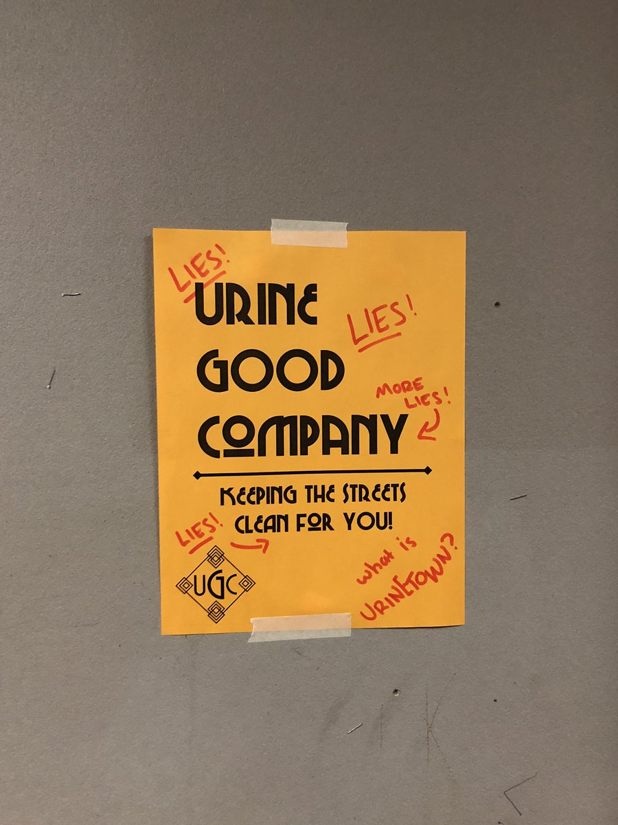 Flyers with the Urine Good Company logo (UGC) have appeared all over ...