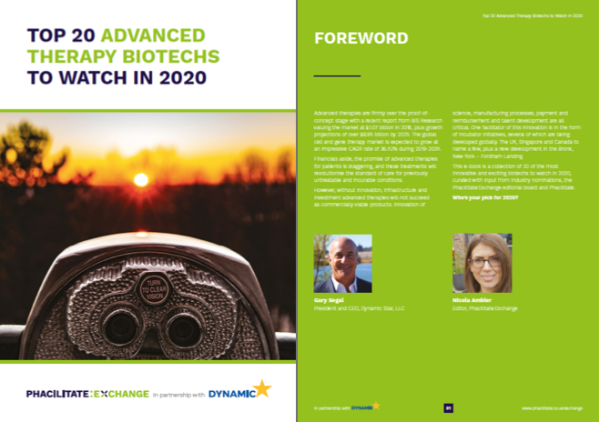 Phacilitate's tweet photo. It's here! Check out our brand new Top 20 Biotechs to Watch in 2020 E-book here: https://t.co/c44ht1v7zN created in partnership with @DynamicStarLLCHave we missed anyone off? Let us know in the comments! #advancedtherapies #celltherapy #genetherapy #biotechs https://t.co/0f7AIvyaEo