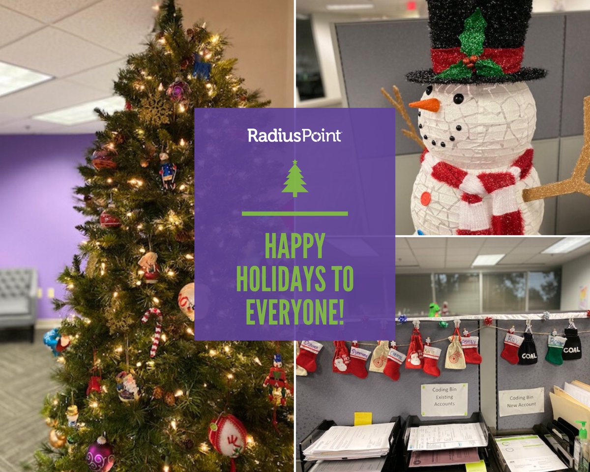 RadiusPoint's tweet photo. It is officially 12 days before #Christmas and we're spreading our #RP holiday cheer. Check out some of our jolly decor around the office. Who else is excited about this time of the year?!
Let #RadiusPoint know your favorite part of this holiday season below...๐๐
#holidays https://t.co/Ro4bSGDTZI