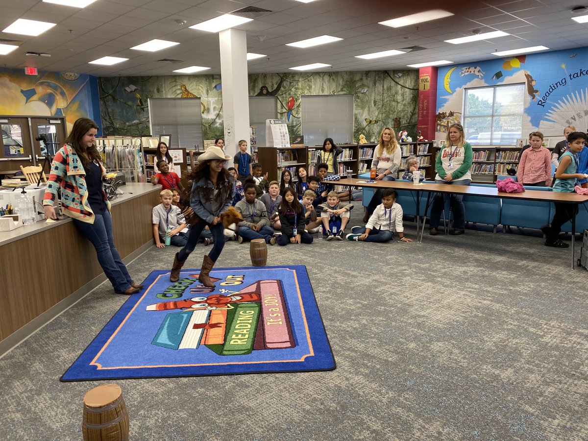 Barrel Racing in the library. #creechpride  #kisdlibraries
