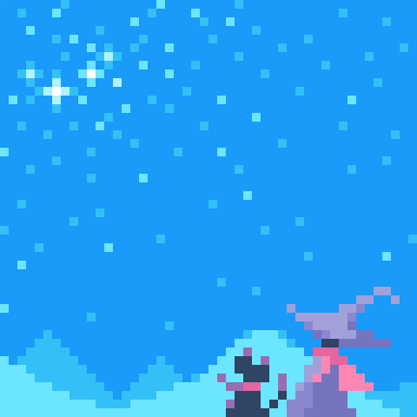どんつく ドット絵 説明する師匠と聞く弟子 星空作風違い２種類 Pixelart ドット絵 Dotpict T Co Q0ongp12 Twitter