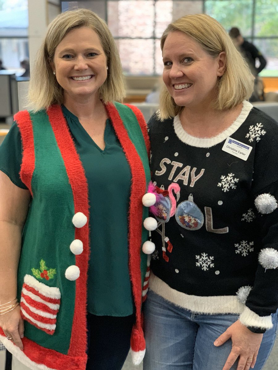 jenhencken's tweet photo. The ugly sweater game is strong today. #UglySweater #TPSconnects #TPSlife #jeansday https://t.co/YjhWMB8hDb