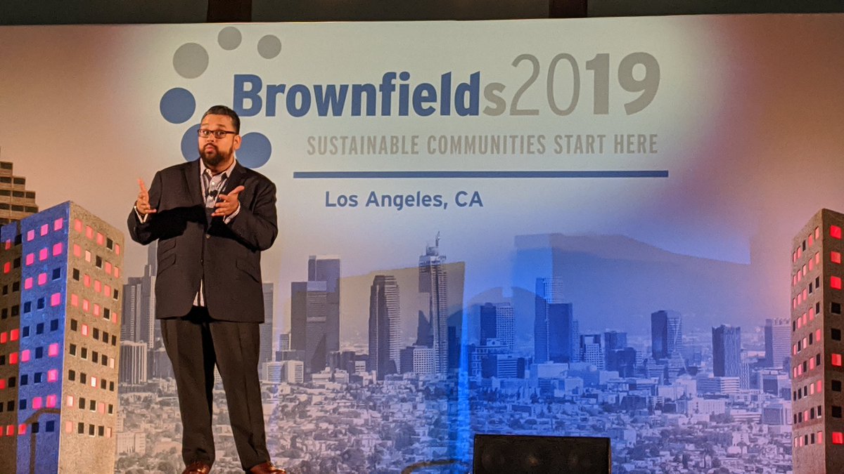 GoBrownfields's tweet photo. "Being a member of the Skid Row community has taught me a different version of what it means to show up with excellence" — @guptaviolin on getting outside your own perspective at #Brownfields2019 https://t.co/SiAopkkSDk