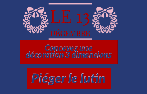 Célébrez le temps des fêtes dans vos classes #FSL avec ces activités de programmations et #designthinking. Deux nouveaux défis par jour qui permettent à vos élèves de pratiquer la communication orale dans un milieu authentique! labrigade.weebly.com #frimm
